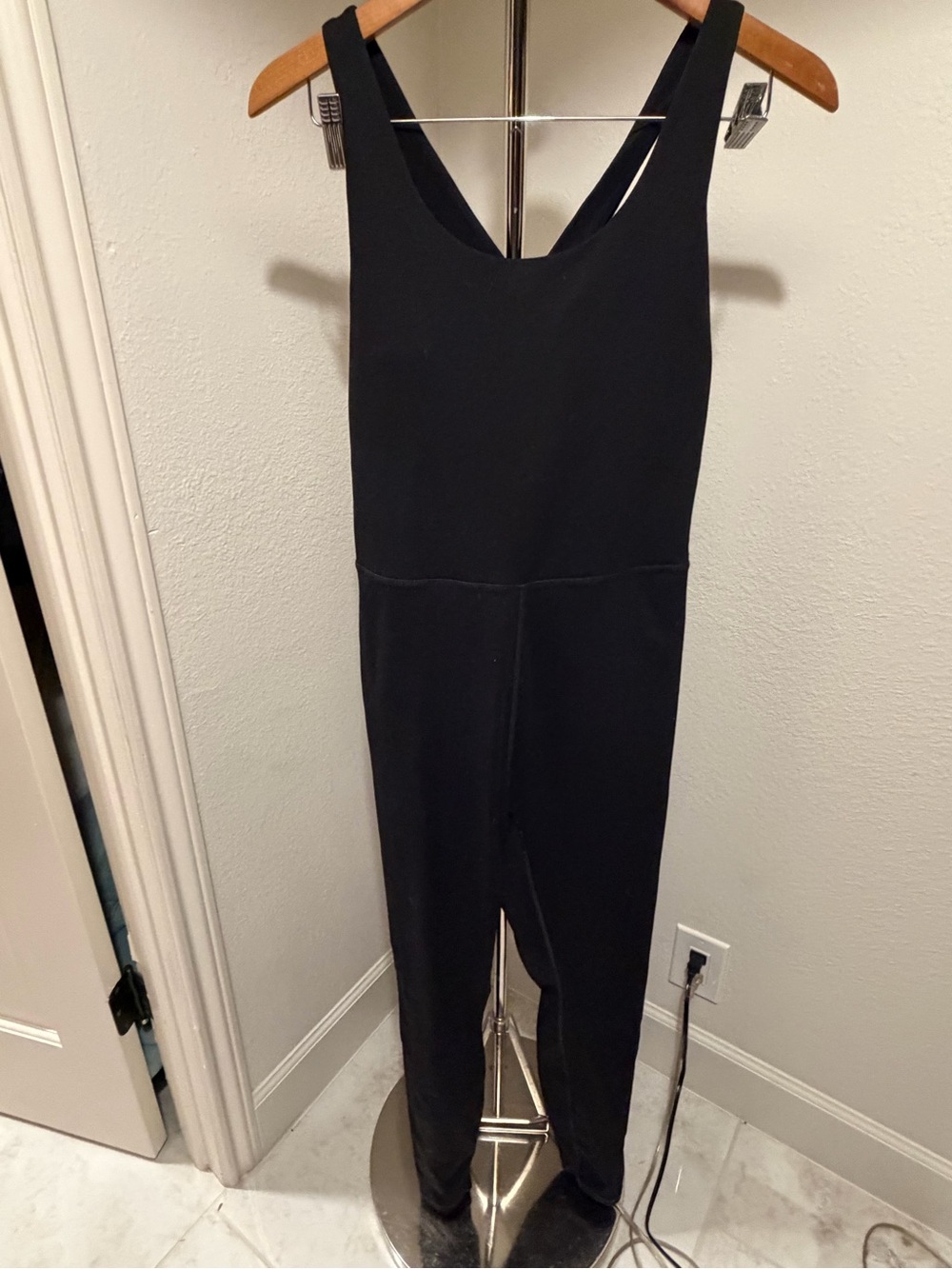 Fabletics Black Scoop-Neck Jumpsuit